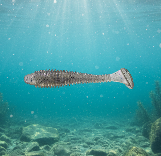 3.8" Ribbed X-Shad