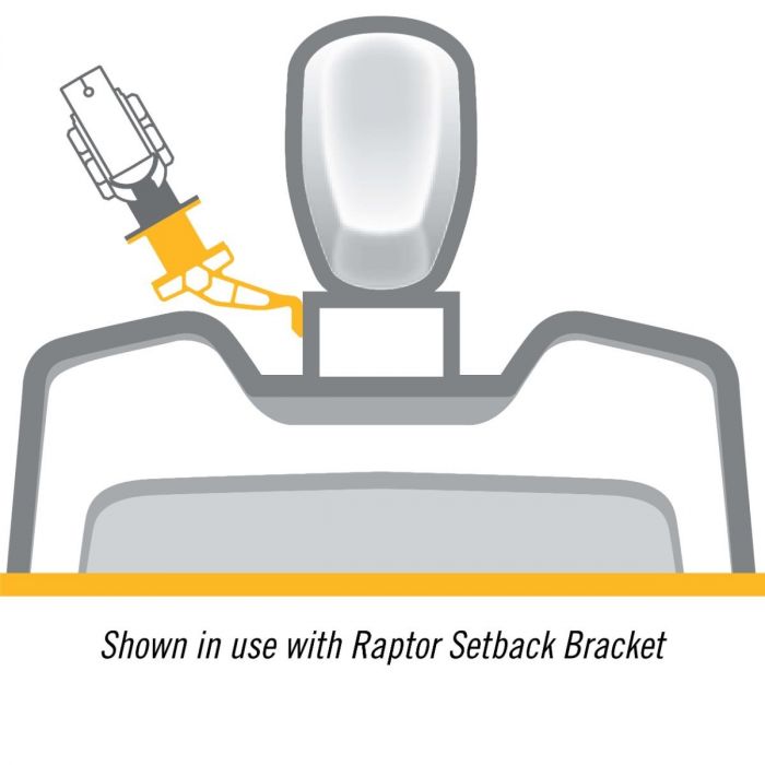 Minn Kota S54 White Jack Plate Adapter for Raptor Starboard 5in Setback 4in Rise